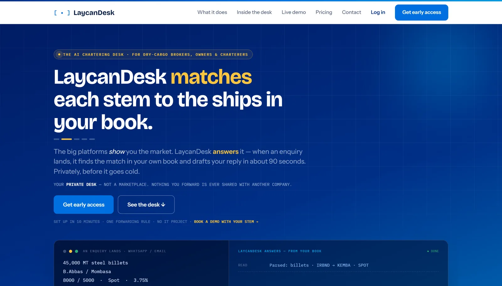 LaycanDesk marketing site