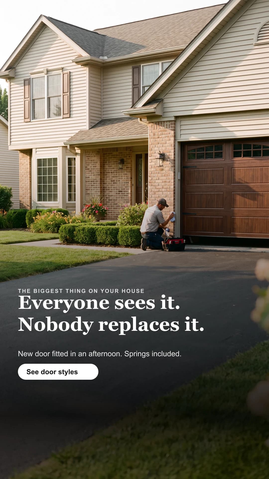 Garage doors Meta ad, 9:16 Stories